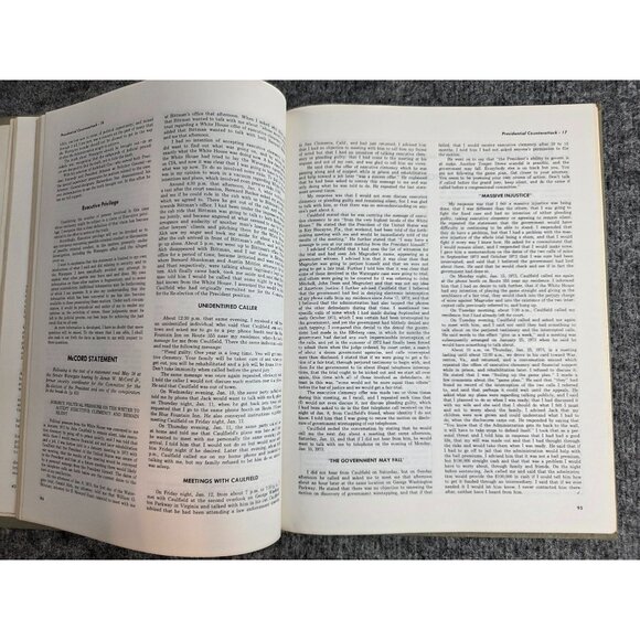 Watergate Chronology Of A Crisis Vol 1 Hardcover By Congressional Quarterly Vtg - Picture 7 of 7